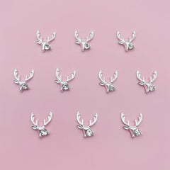 Christmas Elk Nail Art Charms Reindeer Nail Gem Accessories