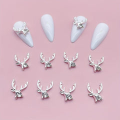 Christmas Elk Nail Art Charms Reindeer Nail Gem Accessories