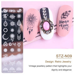 Nail Art Stamping Plates Stainless Steel Image Plates