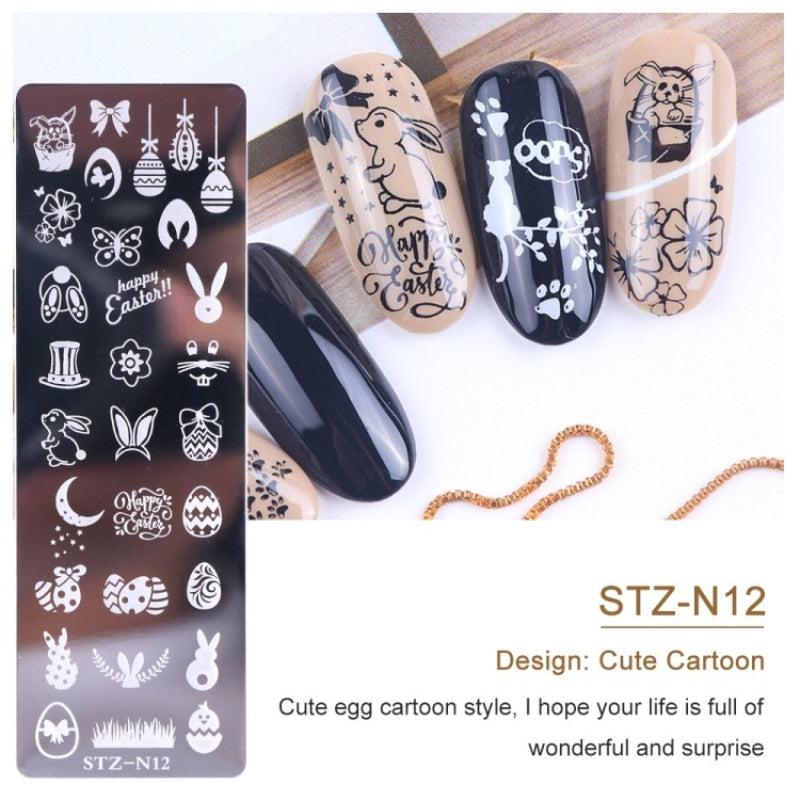 Nail Art Stamping Plates Stainless Steel Image Plates