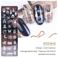 Nail Art Stamping Plates Stainless Steel Image Plates