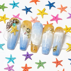 Metal Starfish Nail Charms for DIY Manicures