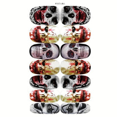 Halloween Nail Art Stickers Self Adhesive Full Wraps for DIY or Salon
