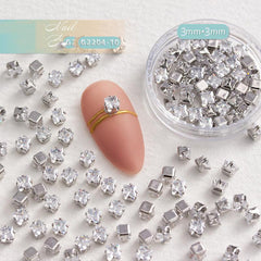 20 Pcs Bottle Pink Mini Diamond Nail Charms Decoration Rhinestones Gems