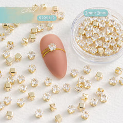 20 Pcs Bottle Pink Mini Diamond Nail Charms Decoration Rhinestones Gems