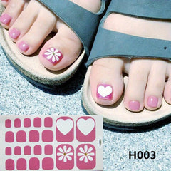 Full Cover Toenail Stickers Nail Decoration Self Adhesive Nail Art Sticker
