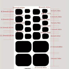Full Cover Toenail Stickers Nail Decoration Self Adhesive Nail Art Sticker