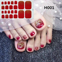 Full Cover Toenail Stickers Nail Decoration Self Adhesive Nail Art Sticker