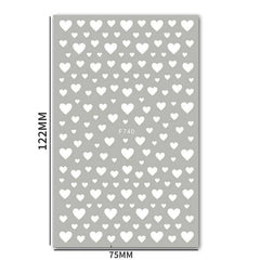 Heart Star Flower Nail Art Stickers Self Adhesive Decals