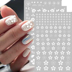 Heart Star Flower Nail Art Stickers Self Adhesive Decals