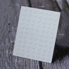 Heart Nail Art Stickers Decals 3D Self Adhesive Luminous Nails
