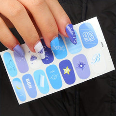 Sunflower Nail Stickers Floral Water Decals For Nails
