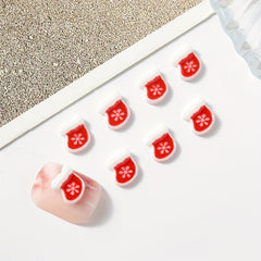 20pcs Christmas Cartoon Nail Art Charms Santa Claus Elk Snowflake Gift
