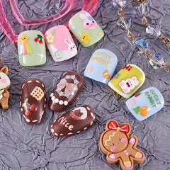 3pcs 5D Cartoon Nail Art Stickers Self Adhesive Decals