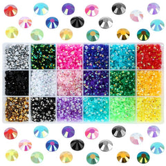 Flat Back Rhinestones Kit Nail Crafts DIY Decoration 3mm 4mm 5mm