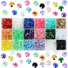 Flat Back Rhinestones Kit Nail Crafts DIY Decoration 3mm 4mm 5mm