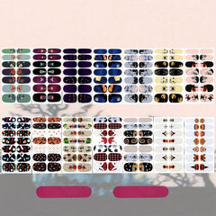 Halloween Nail Polish Stickers - Pumpkin Bat Spider Ghost Nail Decals