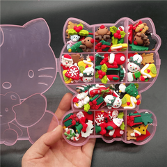 Nail Decor Cat Box Mix Christmas Element Charms Accessories