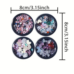Nail Art Charms Pearls Heart Bow Bear Accessories
