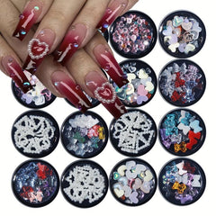 Nail Art Charms Pearls Heart Bow Bear Accessories