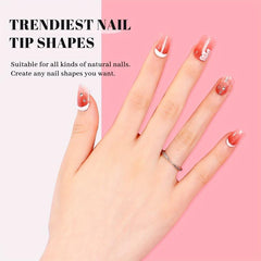 Short Square Nail Tips 480PCS Full Matte Soft Gel Full Cover False Nails