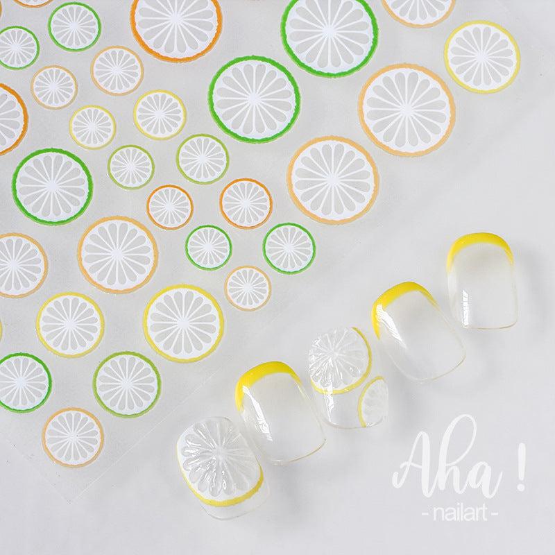Fruits Style Nail Art Decoration - 1 Sheet
