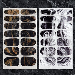 16 Sheets Marble Nail Polish Strips Self Adhesive Gel Nail Decals