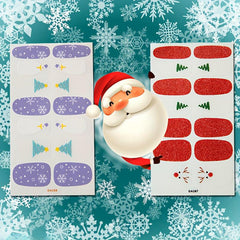 Christmas Nail Polish Stickers w/ Nail Files - Snowflake Design - Xmas Parties
