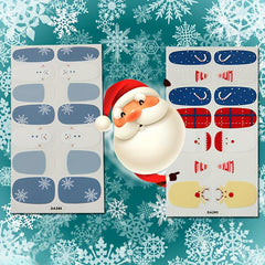 Christmas Nail Polish Stickers w/ Nail Files - Snowflake Design - Xmas Parties