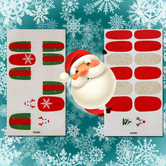 Christmas Nail Polish Stickers w/ Nail Files - Snowflake Design - Xmas Parties