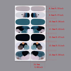 6pcs Nail Polish Stickers Self Adhesive Gel Nail Decals