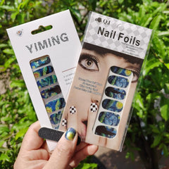 Van Gogh Sky Nail Polish Stickers 2 Sheets Pack Decal Strips DIY Nail Art