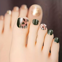 5 Sheets Toe Nail Polish Stickers Self Adhesive Toenail Decals with Nail Files
