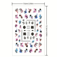 Maple Leaf Nail Art Stickers - Self Adhesive Nail Decals