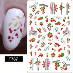 Maple Leaf Nail Art Stickers - Self Adhesive Nail Decals
