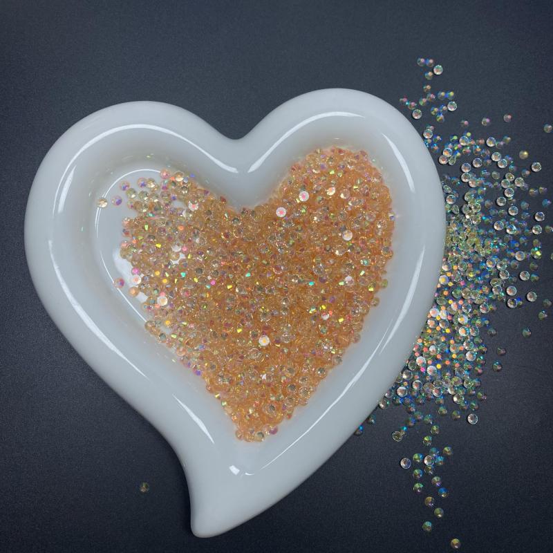 2000pcs AB Nail Art Rhinestones Colorful Flat Back Gems for DIY or Salon