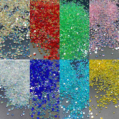 2000pcs AB Nail Art Rhinestones Colorful Flat Back Gems for DIY or Salon