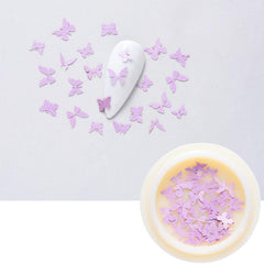 Butterfly Style 3D Glitter Holographic Nail Art Stickers