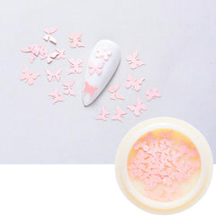 Butterfly Style 3D Glitter Holographic Nail Art Stickers