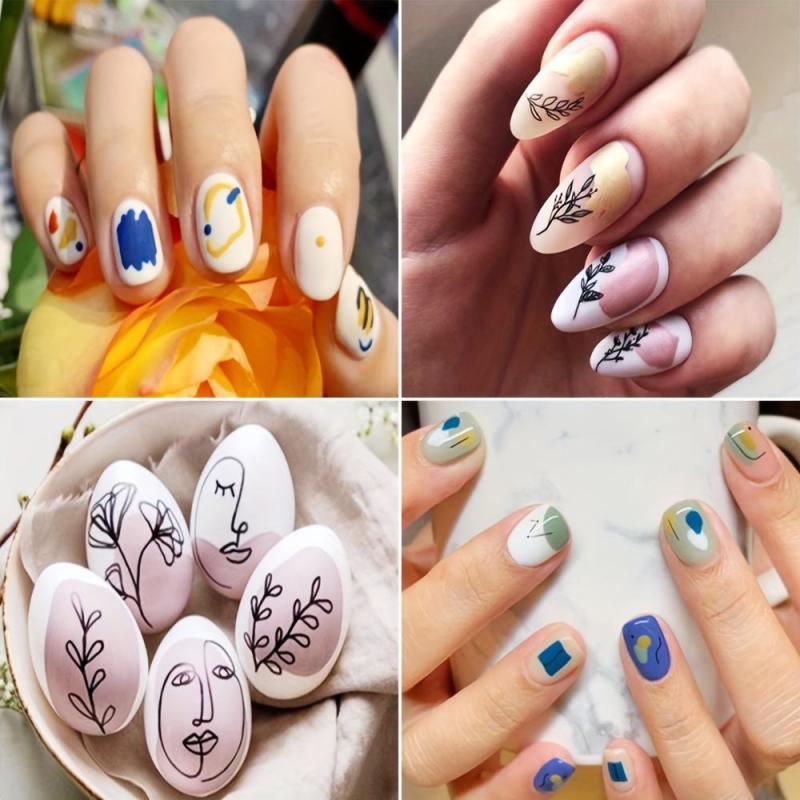 Christmas Nail Art Stickers 3D Laser Winter Nail Decals