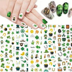 Christmas Nail Art Stickers 3D Laser Winter Nail Decals