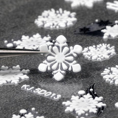 Snowflake Christmas Nail Stickers Adhesive Decals for Holiday Manicures