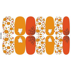 Halloween Full Wrap Nail Art Strips Pumpkin Spider Bat Ghost Nail Polish Strip