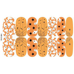 Halloween Full Wrap Nail Art Strips Pumpkin Spider Bat Ghost Nail Polish Strip