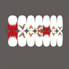 Christmas Nail Polish Stickers Snowflake Elk Santa Claus Xmas Parties