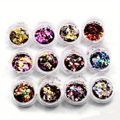 Glitter 3D Holographic Nail Art Sequins For Nails Face Body Makeup