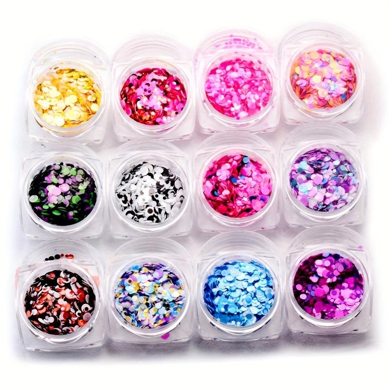 Glitter 3D Holographic Nail Art Sequins For Nails Face Body Makeup