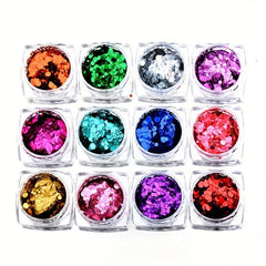 Glitter 3D Holographic Nail Art Sequins For Nails Face Body Makeup