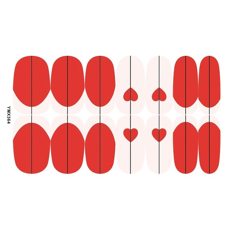 10 Sheets Solid Nail Polish Strips Self Adhesive Nail Stickers