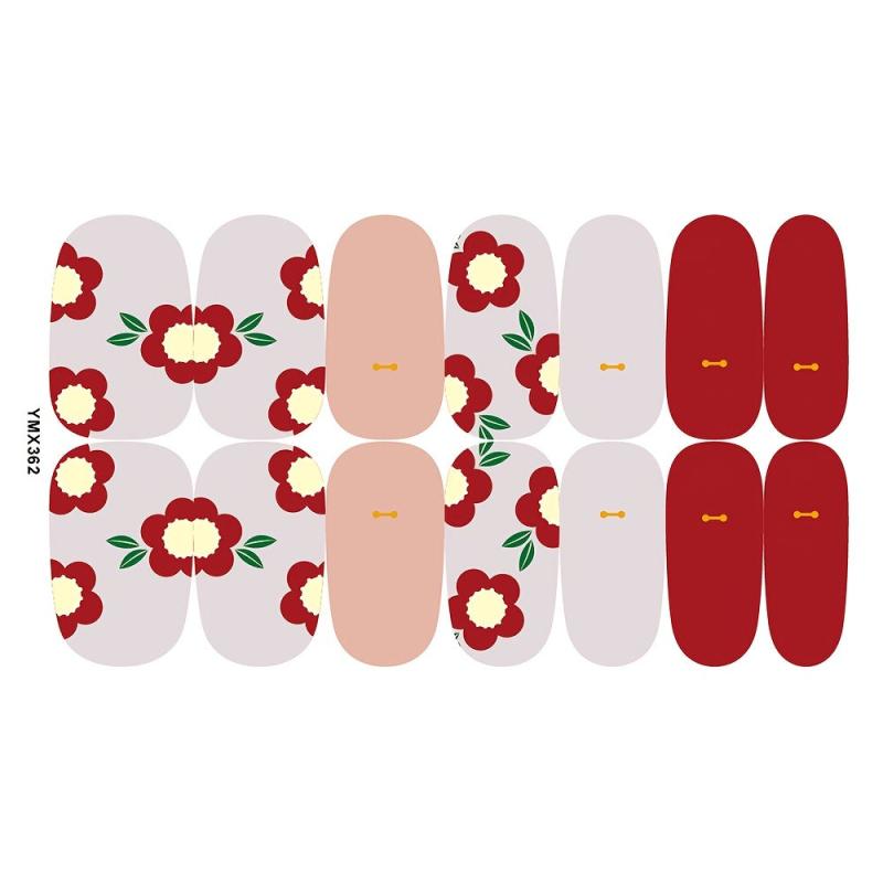 10 Sheets Solid Nail Polish Strips Self Adhesive Nail Stickers